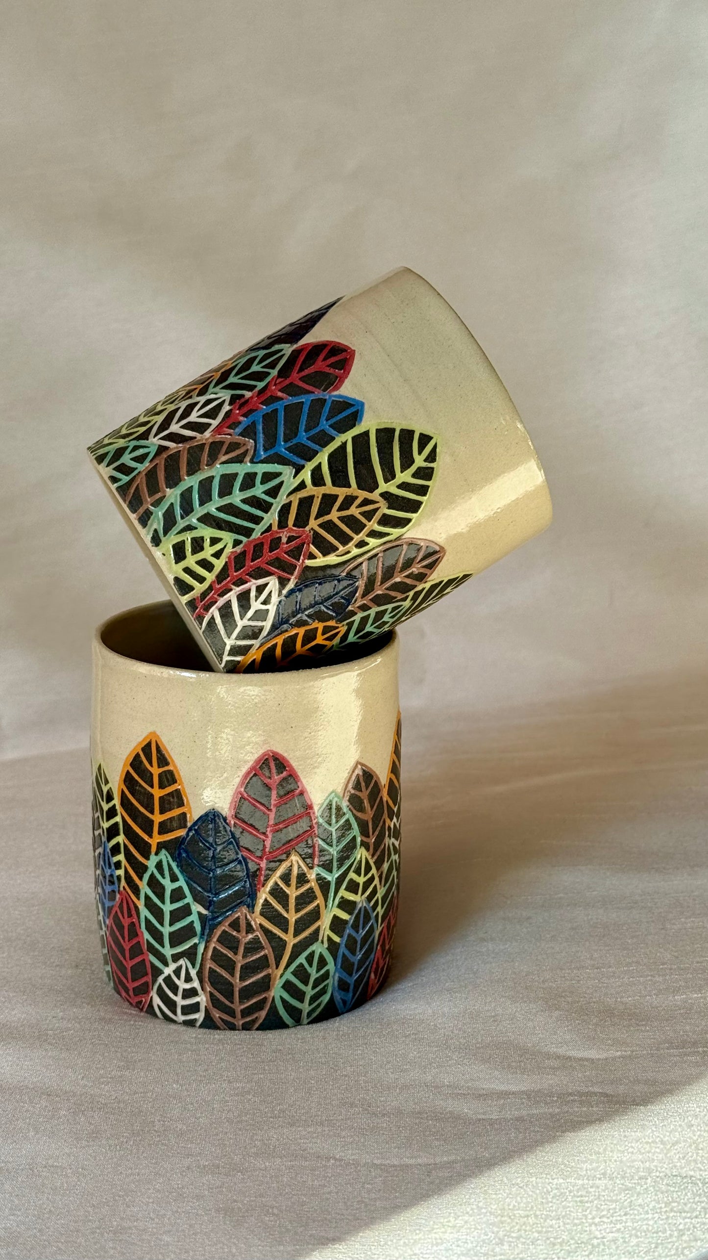 Spring Leaves Cup